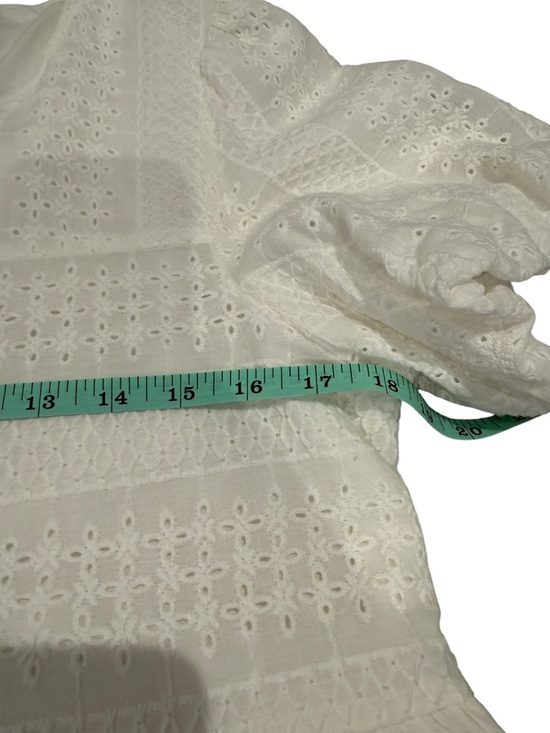 White Puff Sleeve Midi Dress - Picture 5 of 12